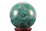 Bright Blue Apatite Sphere - Madagascar #241465-1